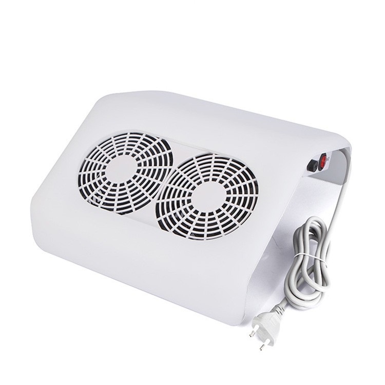 Пылесос для маникюра Double Strong Fans 858-3, 48W, белый