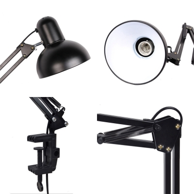 Лампа настольная для работы мастера, черная