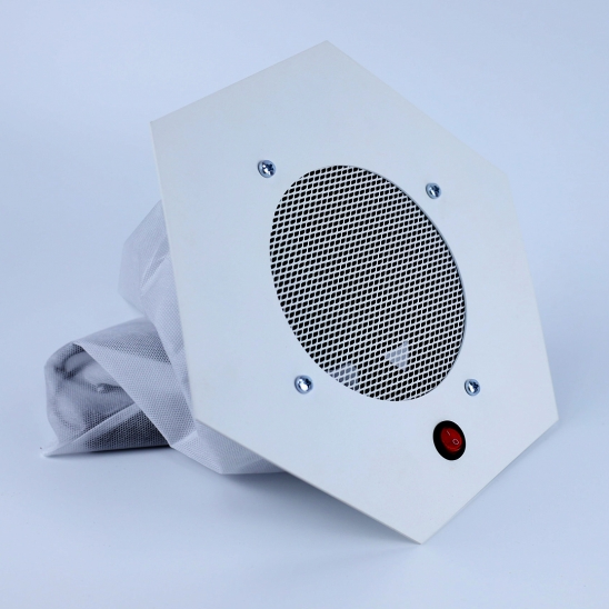 Пылесос для маникюра врезной NVF-1, металлический, белый 65 W