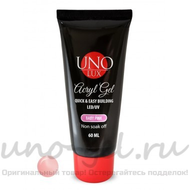 AcrylGel  ""Uno Lux"", 60 ml. (разные оттенки)