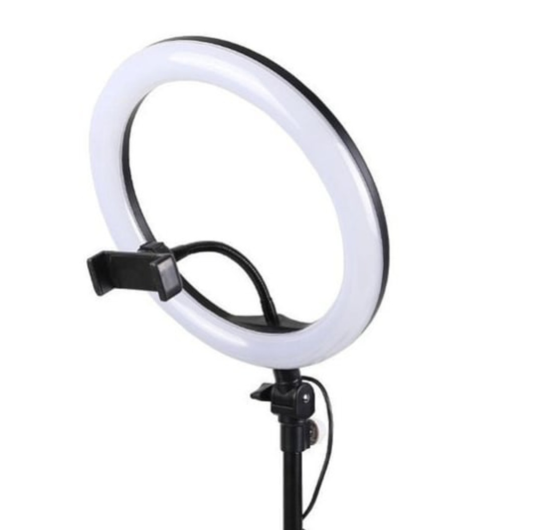 Кольцевая светодиодная Led лампа с держателем для телефона и штативом 210с
